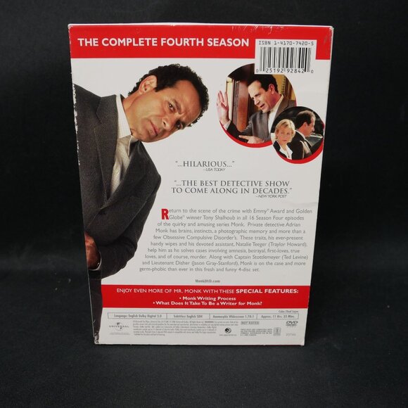 "Monk" Season Four DVD Box Set - Picture 2 of 3